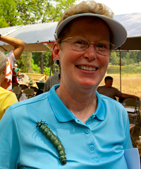 Laura Jackson with hickory horned devil