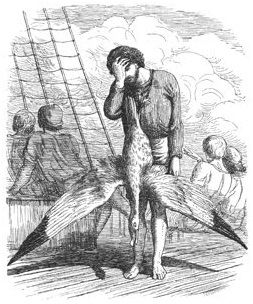 Edward Henry Wehner engravaing of the albatross from Rime of the Ancient Mariner